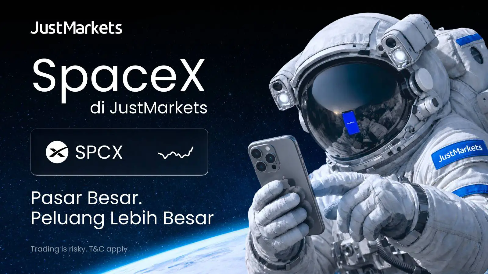 JustMarkets Luncurkan Trading Saham SpaceX untuk Klien