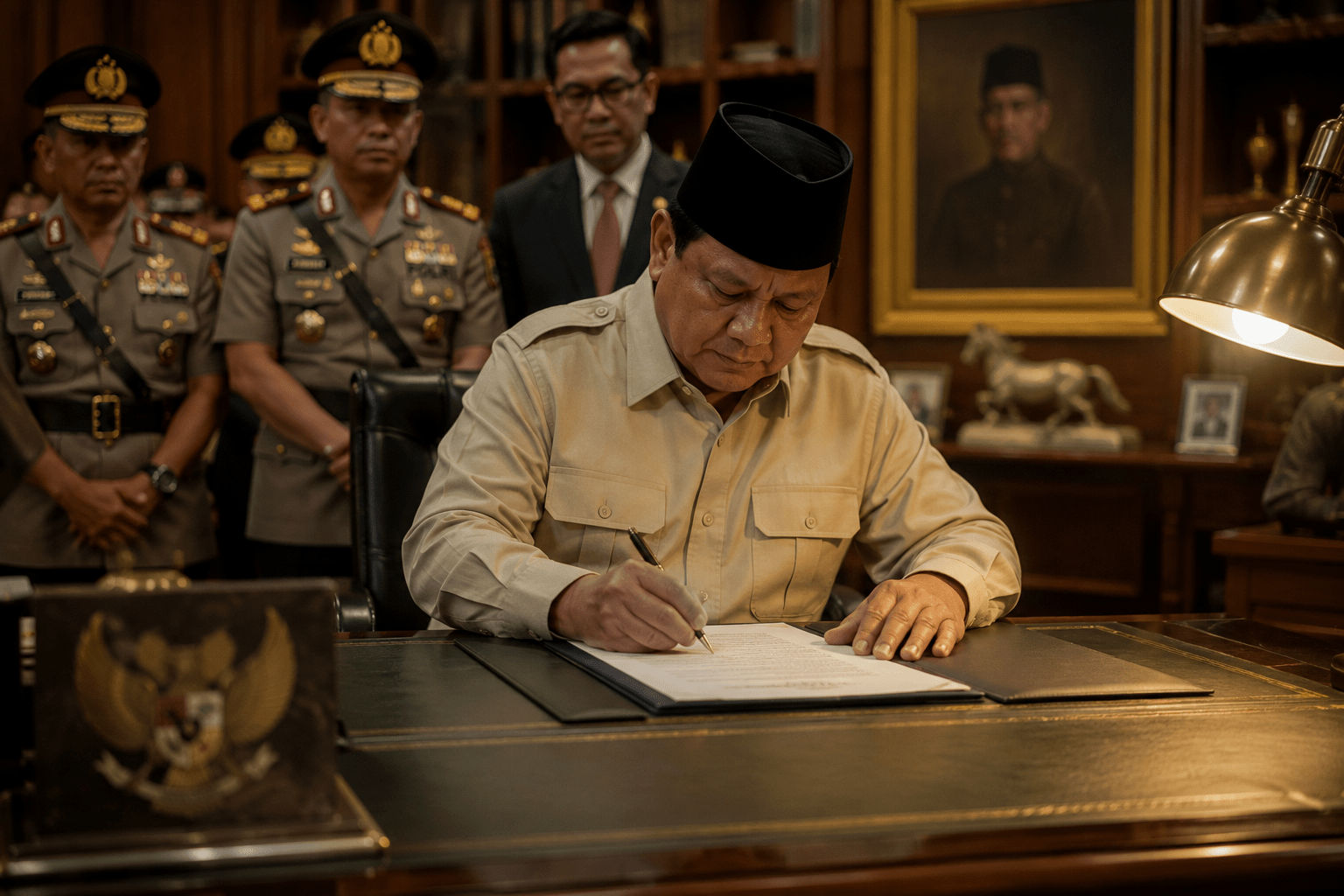 Prabowo Resmi Teken Revisi UU Polri, Perkuat Tugas dan Struktur Kepolisian