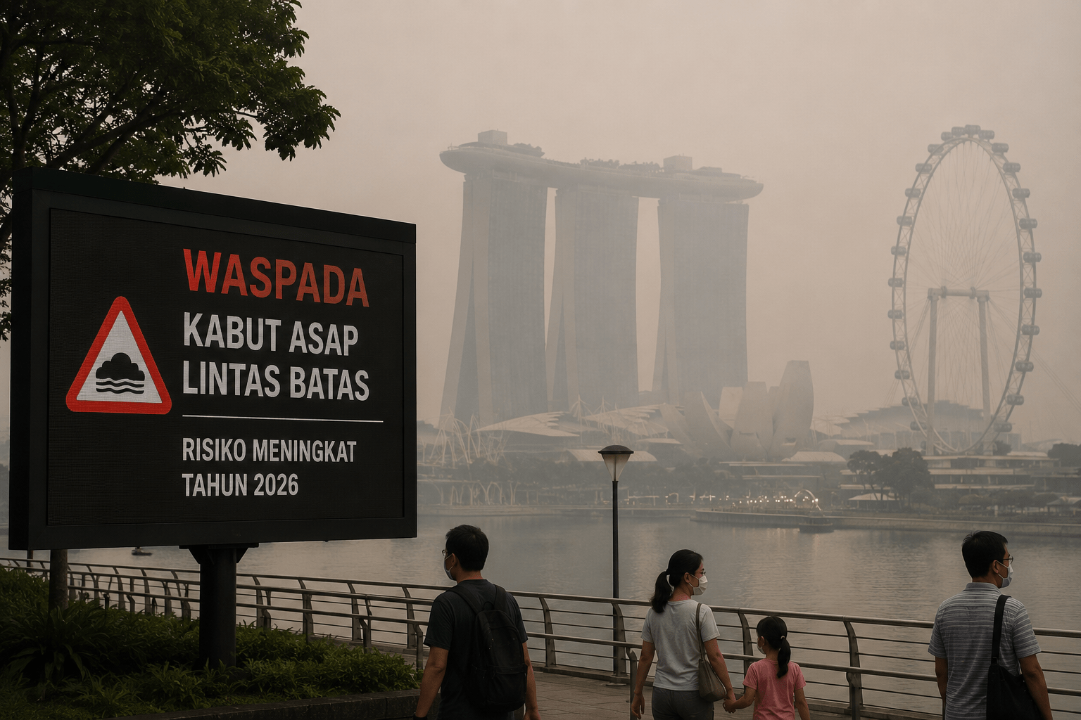 Singapura Waspadai Kabut Asap dari Indonesia, Risiko Meningkat Tahun Ini
