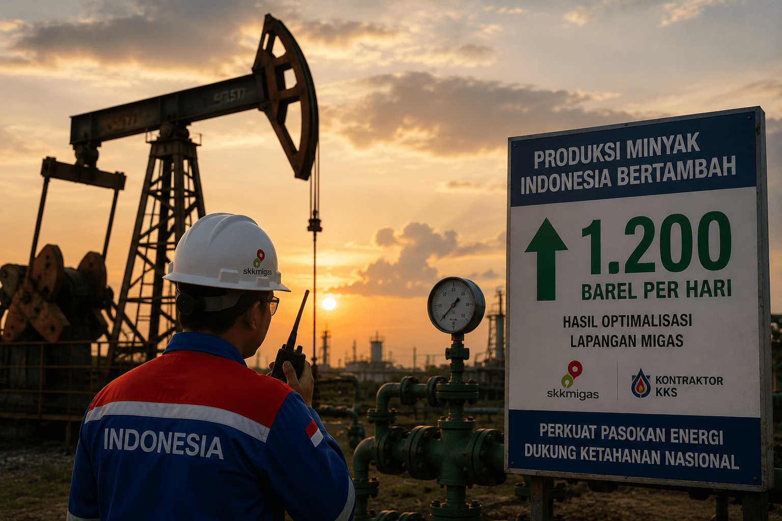 Produksi Minyak RI Bertambah 1.200 Barel per Hari, Pemerintah Optimistis Target Nasional Tercapai