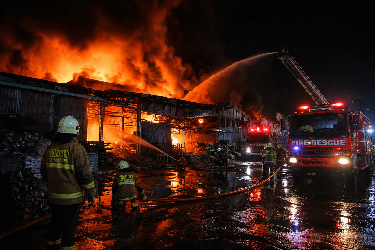 Pabrik Plastik di Tangerang Terbakar, Kerugian Ditaksir Capai Rp2 Miliar