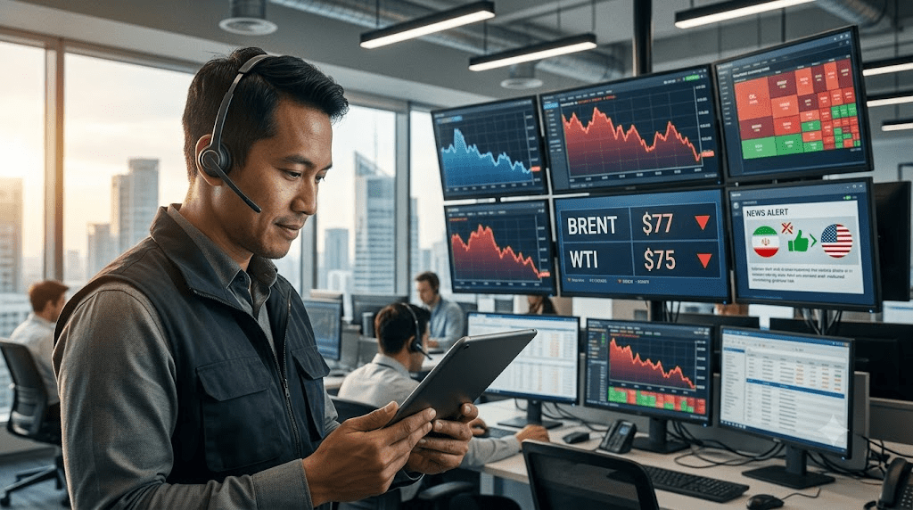 Harga Minyak Turun, Investor Mulai Reda Khawatir Konflik AS-Iran Ganggu Pasokan