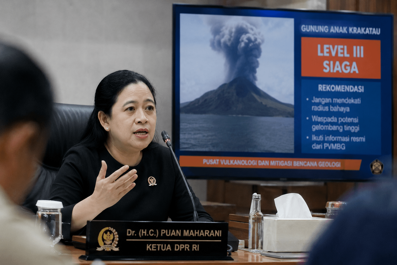 Anak Krakatau Siaga III, Puan Desak Informasi Bencana Disampaikan Cepat