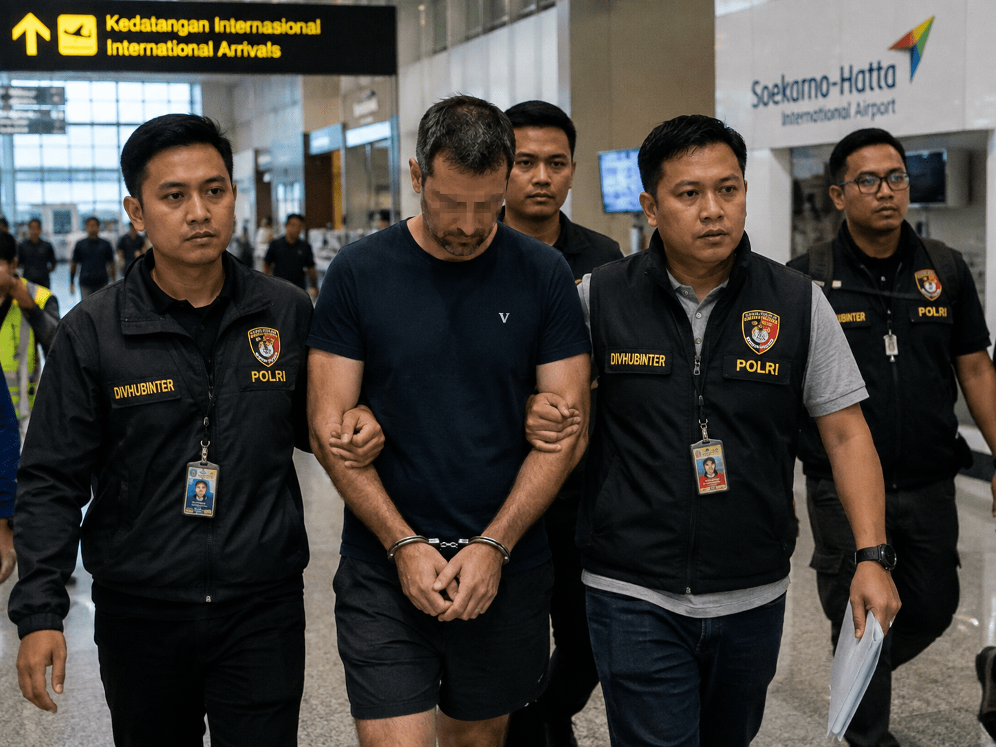 Buronan Red Notice Interpol Ditangkap di Bandara Soekarno-Hatta
