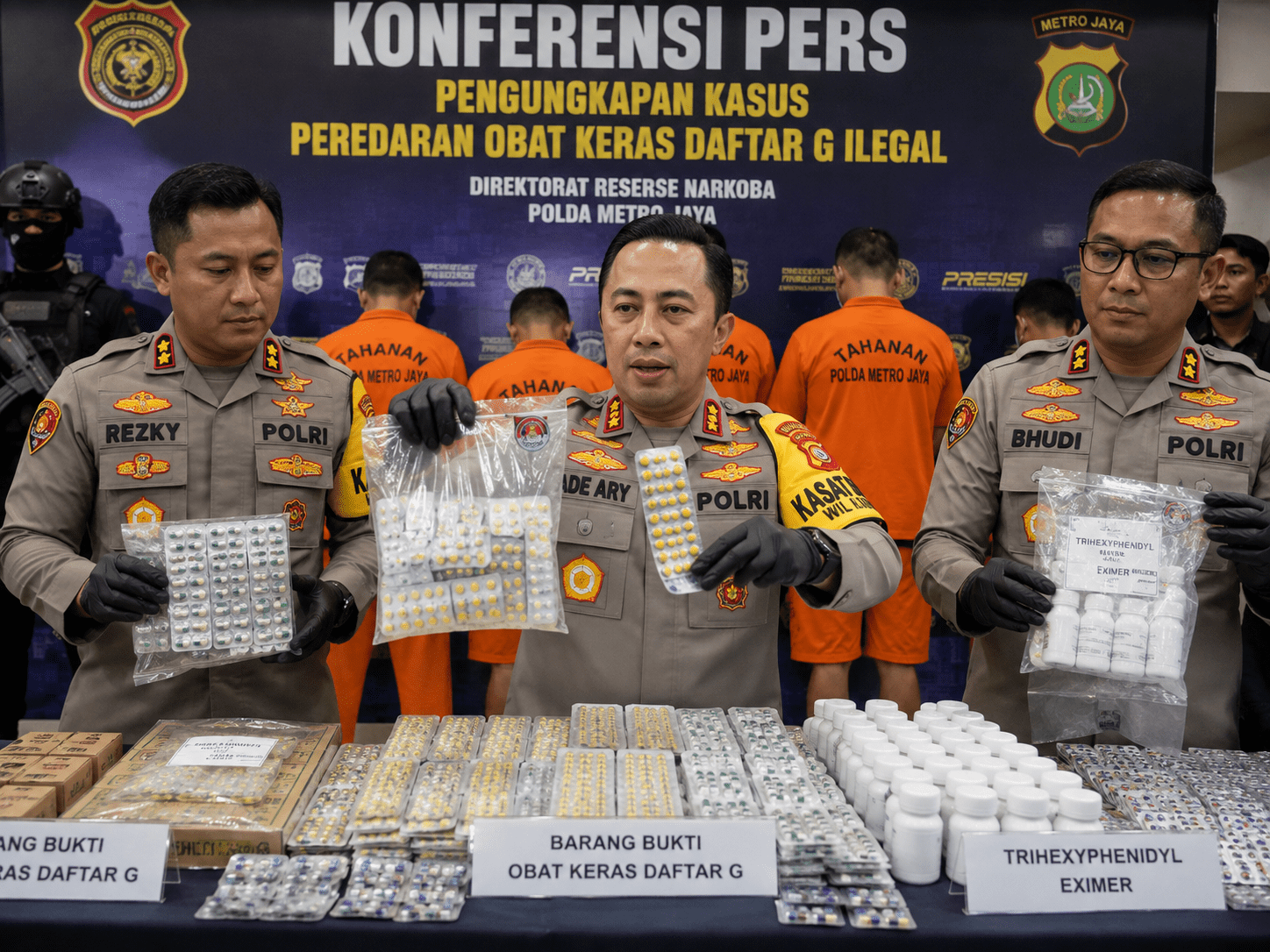 Gudang Obat-Obatan Terlarang Dibongkar Polisi